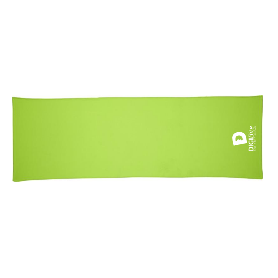Asciugamano verde con logo DigiBite