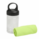 Contenitore in PET con maniglia e moschettone